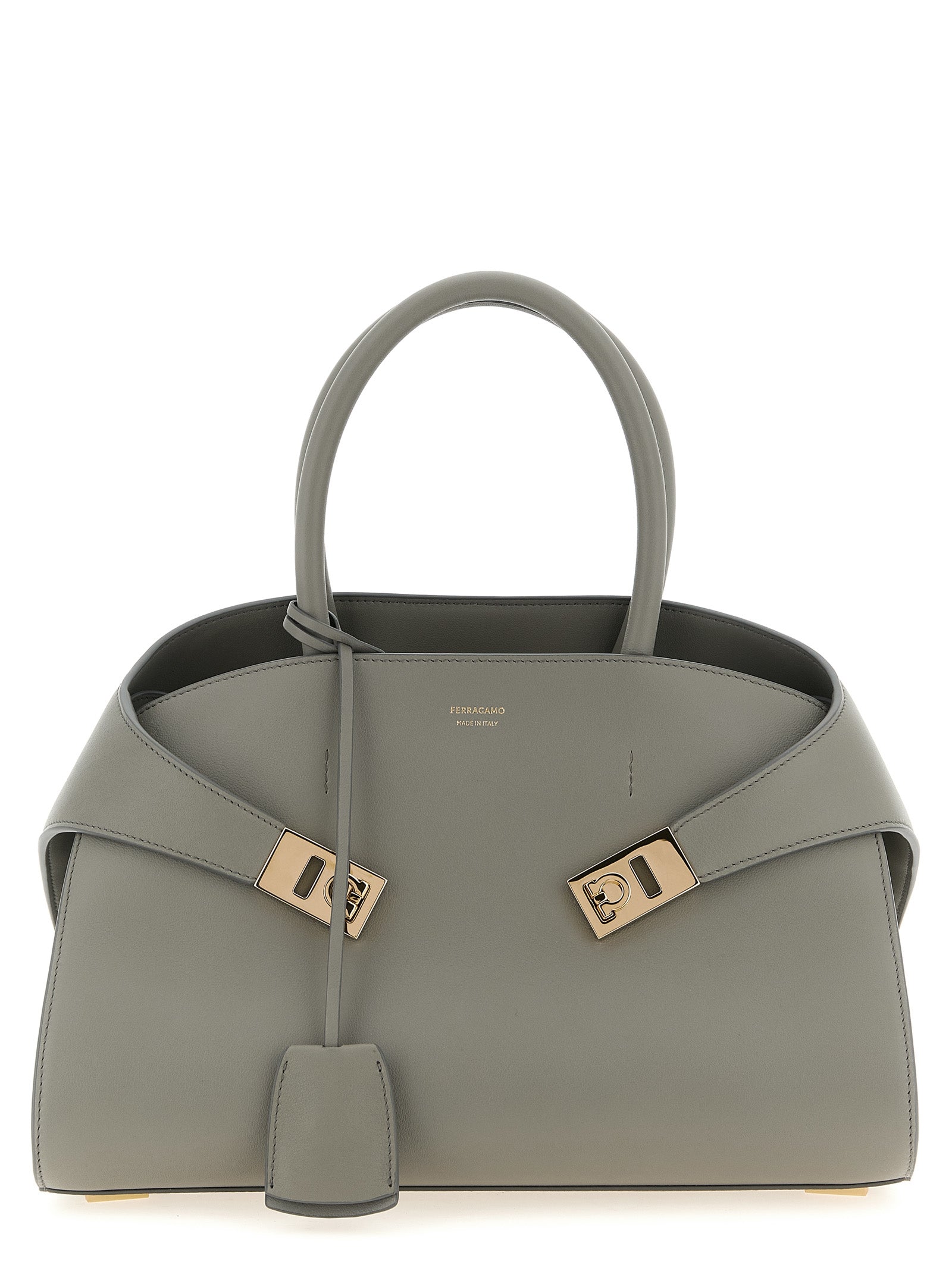 Gray Calfskin Handbag