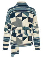 Blue Cotton Cardigan