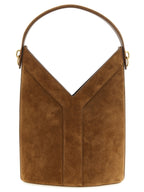 Brown Calfskin Shoulder Bag