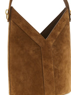 Brown Calfskin Shoulder Bag