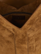 Brown Calfskin Shoulder Bag