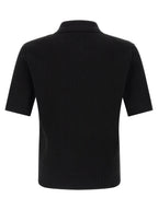 Black Cotton Polo Shirt