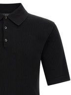 Black Cotton Polo Shirt