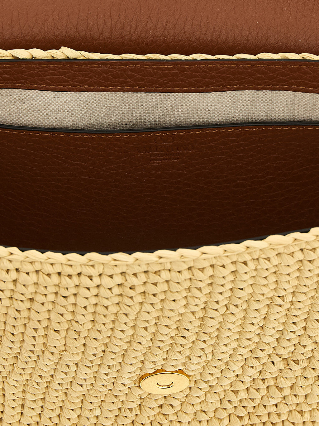 Brown Viscose Shoulder Bag