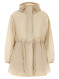Beige Polyamide Shell Jacket