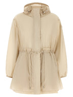 Beige Polyamide Shell Jacket