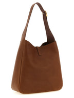 Brown Calfskin Shoulder Bag