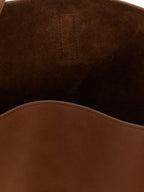 Brown Calfskin Shoulder Bag