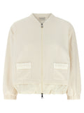 White Polyester Cardigan