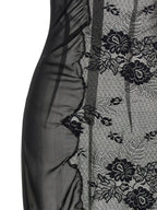 Black Cotton Midi Dress