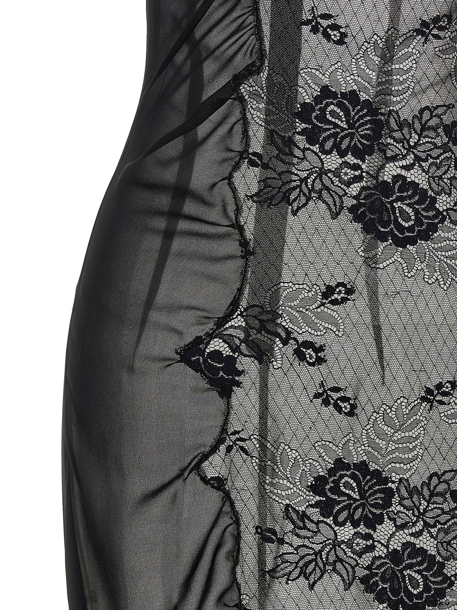 Black Cotton Midi Dress