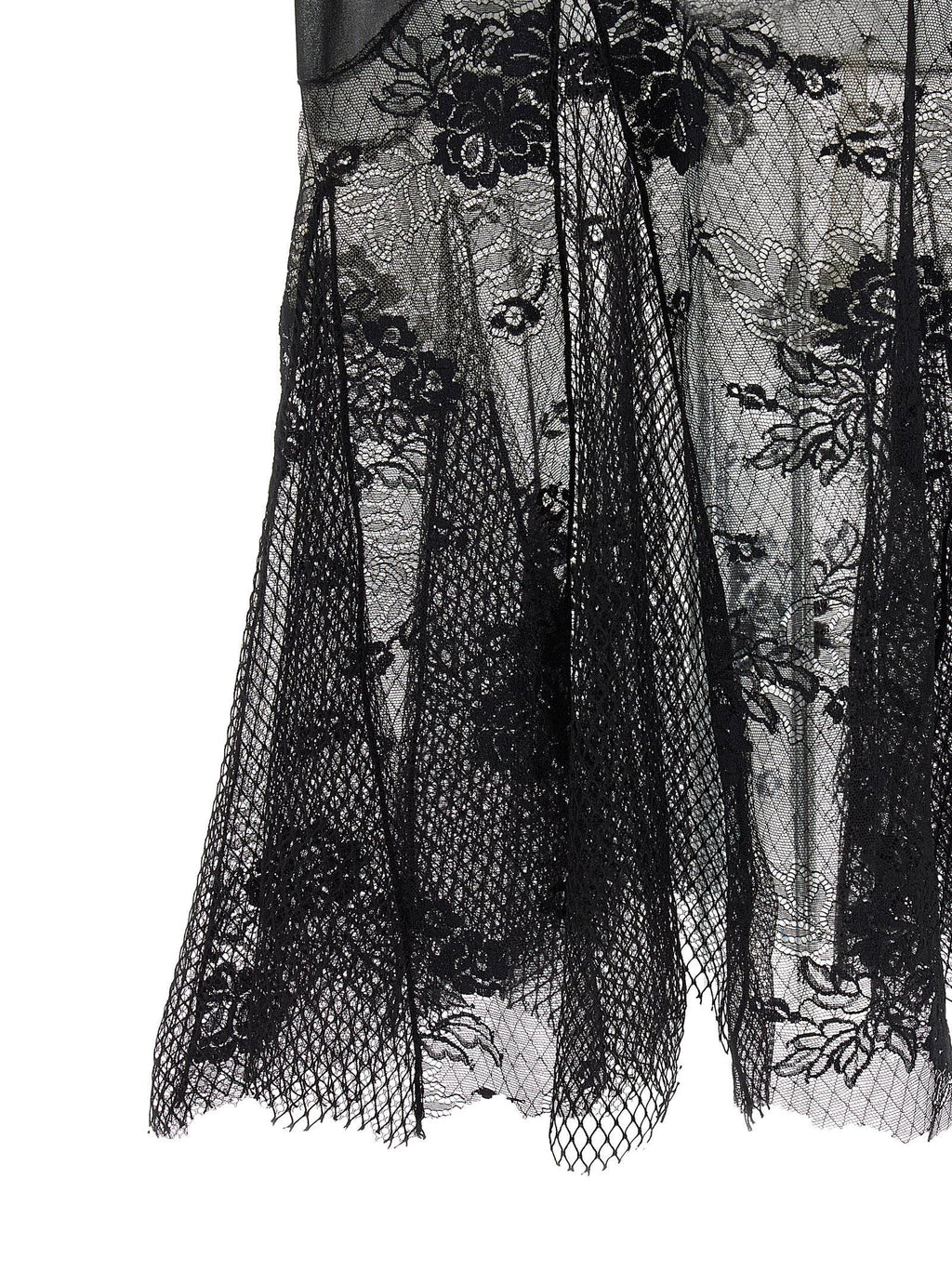 Black Cotton Midi Dress