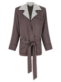 Purple Viscose Blazer