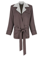 Purple Viscose Blazer