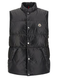 Black Polyester Sleeveless Jacket