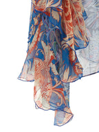 Blue Silk Blouse