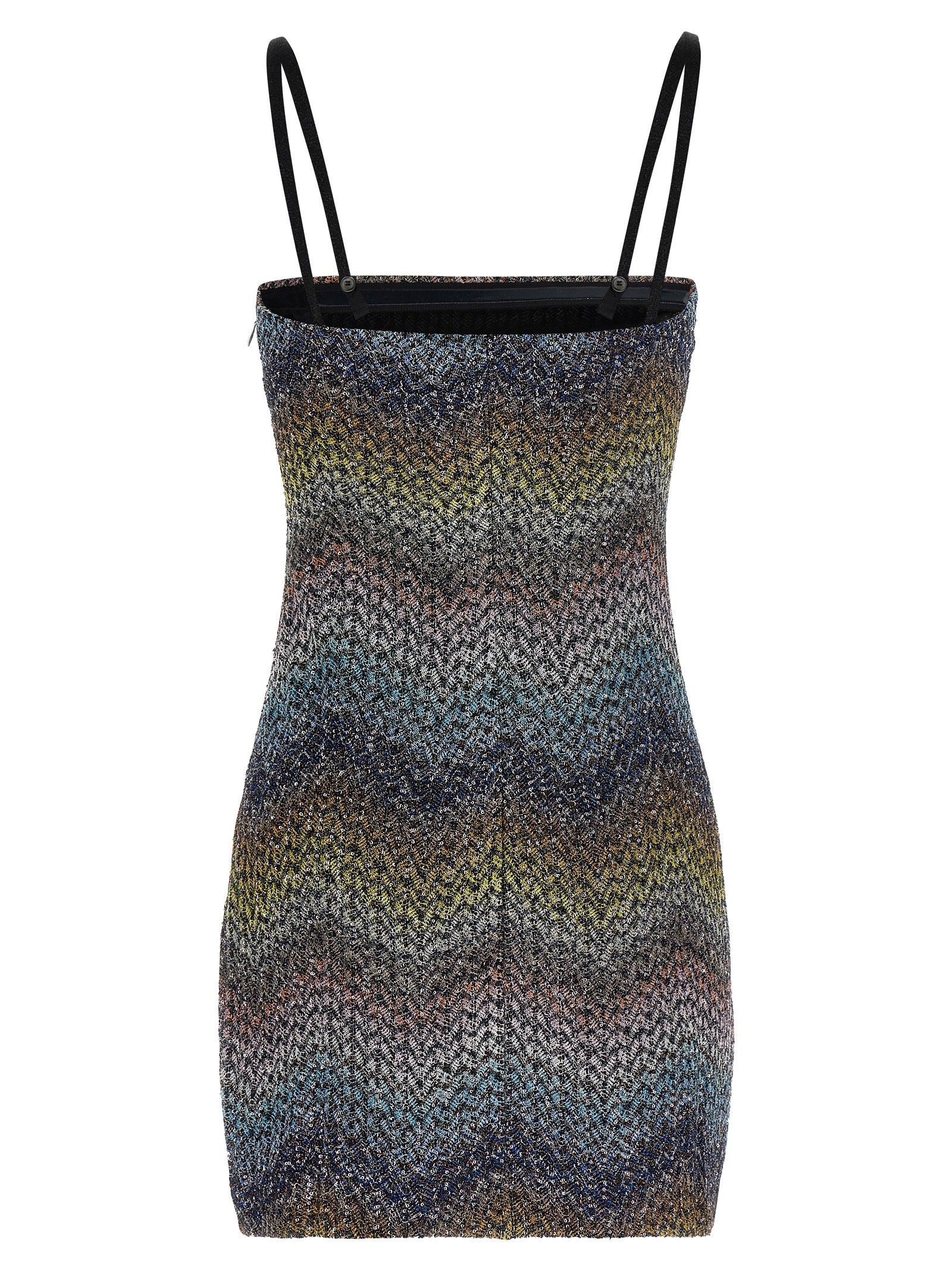 Multicolor Viscose Short Dress