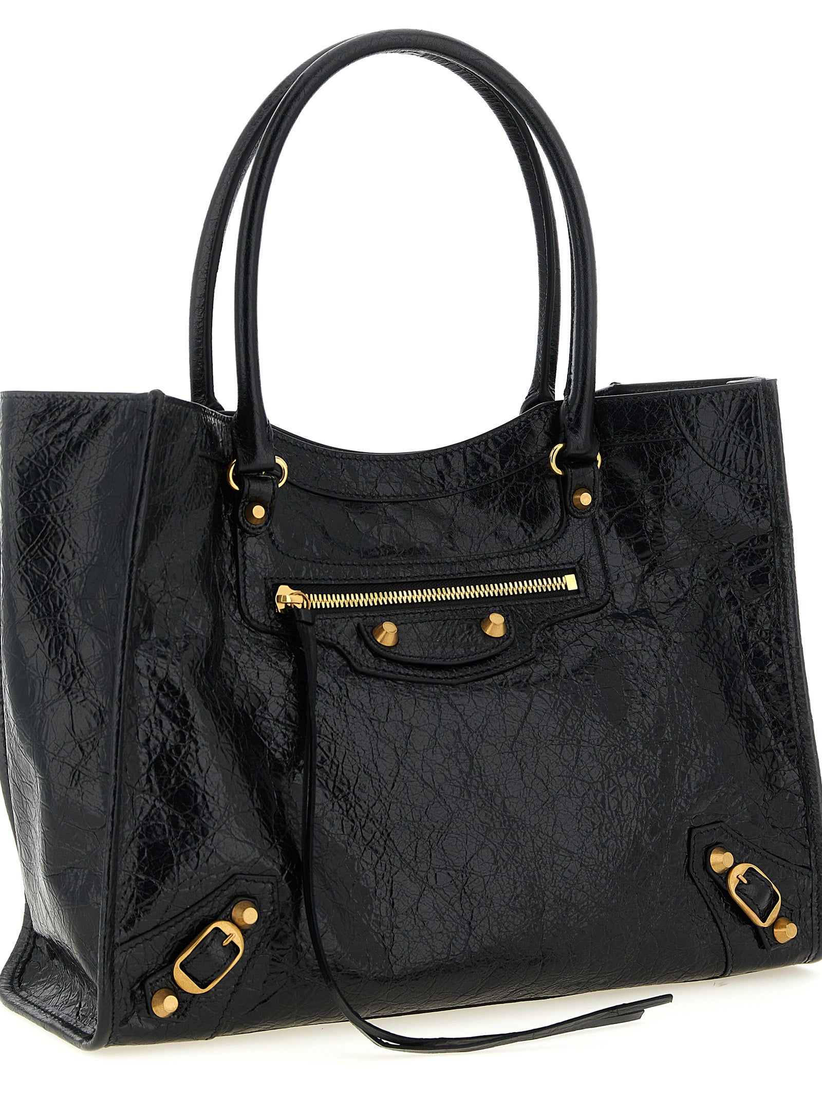 Black Lamb Leather Tote Bag