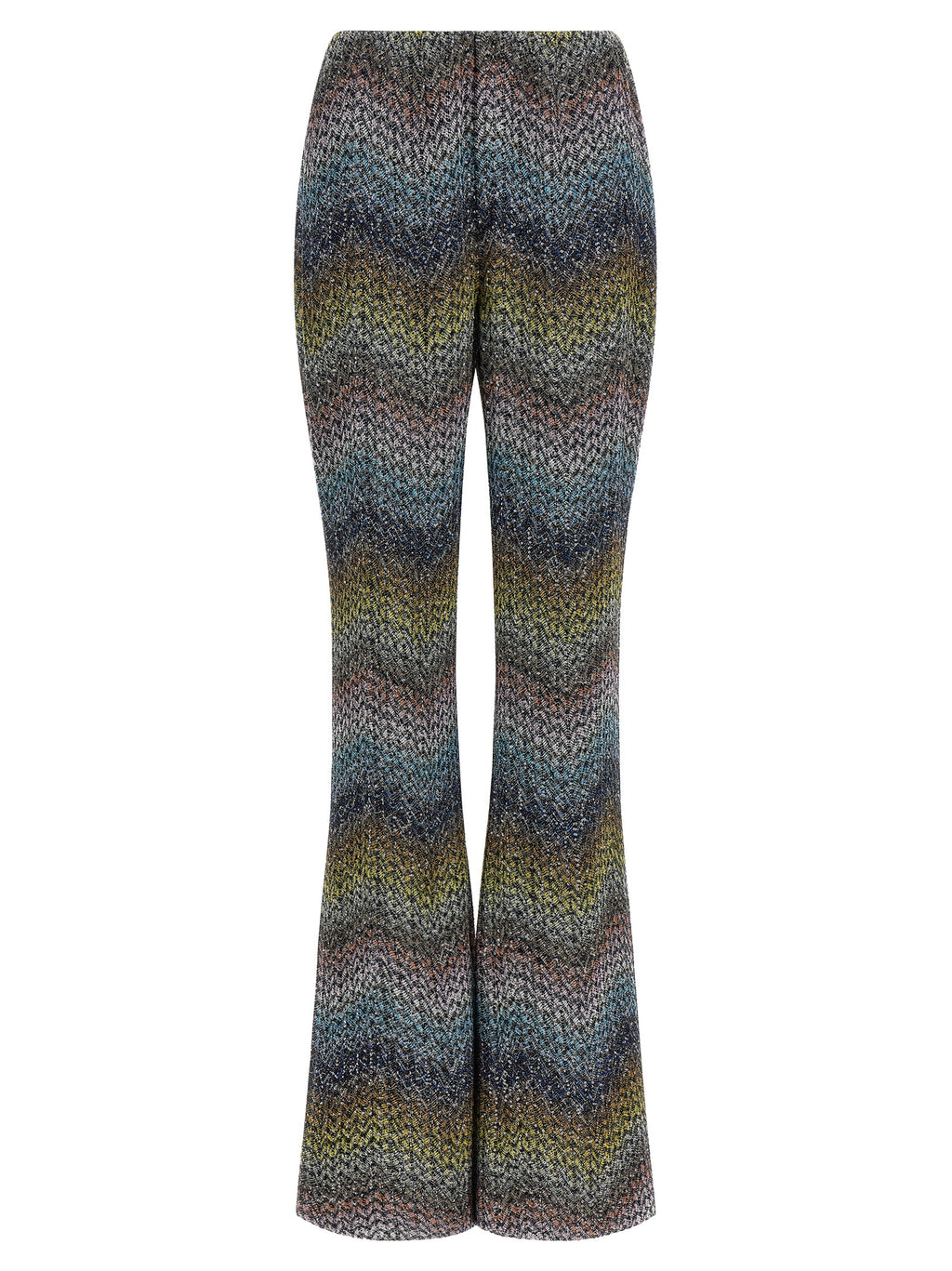 Multicolor Viscose Flared Pants