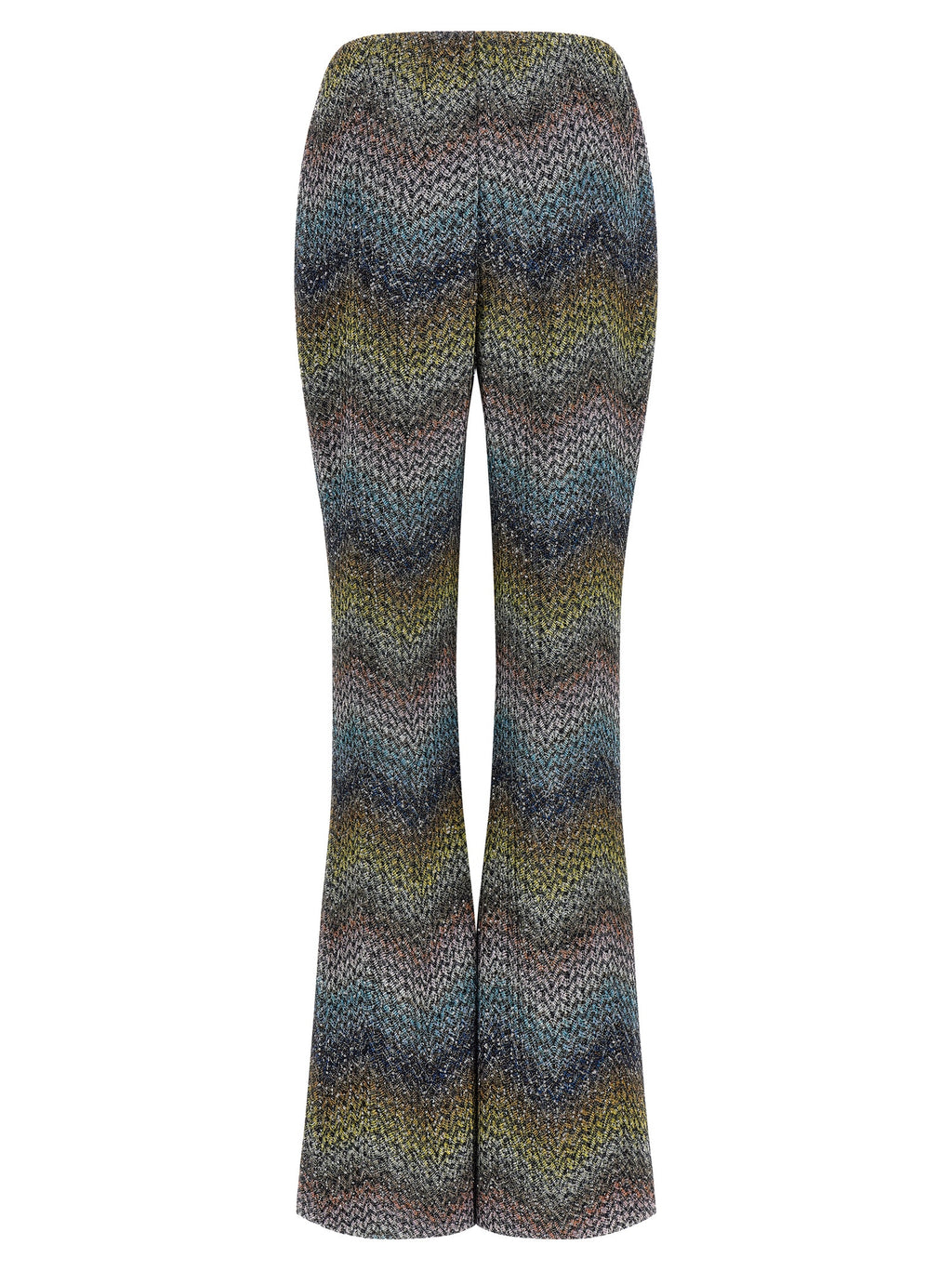 Multicolor Viscose Flared Pants