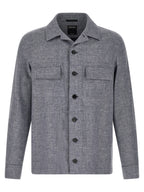 Blue Linen Blouse