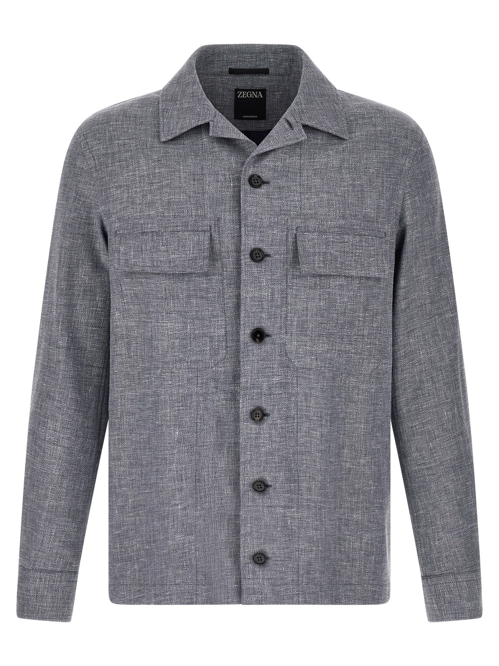 Blue Linen Blouse