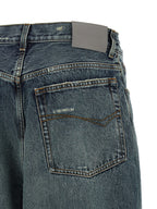 Blue Cotton Relaxed Fit Jeans