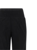 Black Silk Flared Pants