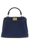 Blue Cotton Handbag
