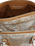 Silver Lambskin Handbag