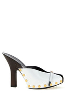 Bicolor Calfskin High Heel Pumps