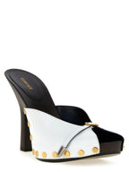 Bicolor Calfskin High Heel Pumps