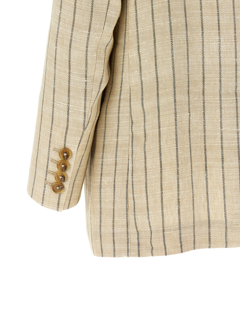 Beige Cotton Blazer
