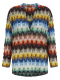 Multicolor Viscose Blouse