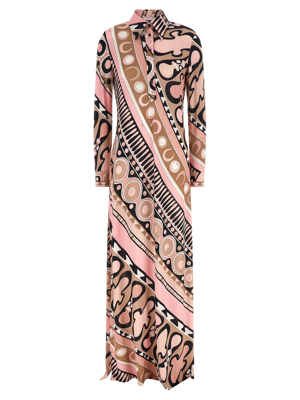Multicolor Viscose Long Dress