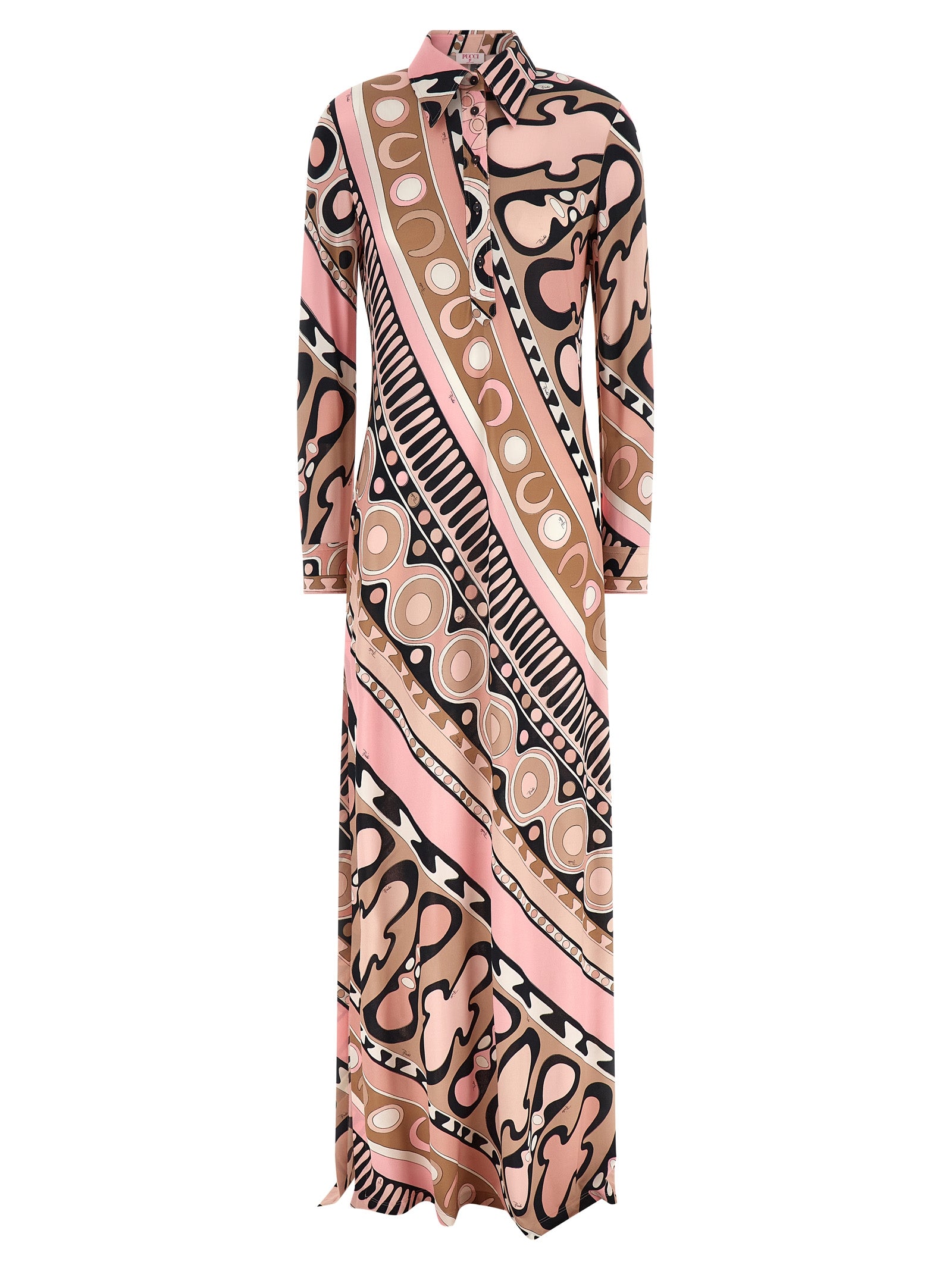 Multicolor Viscose Long Dress