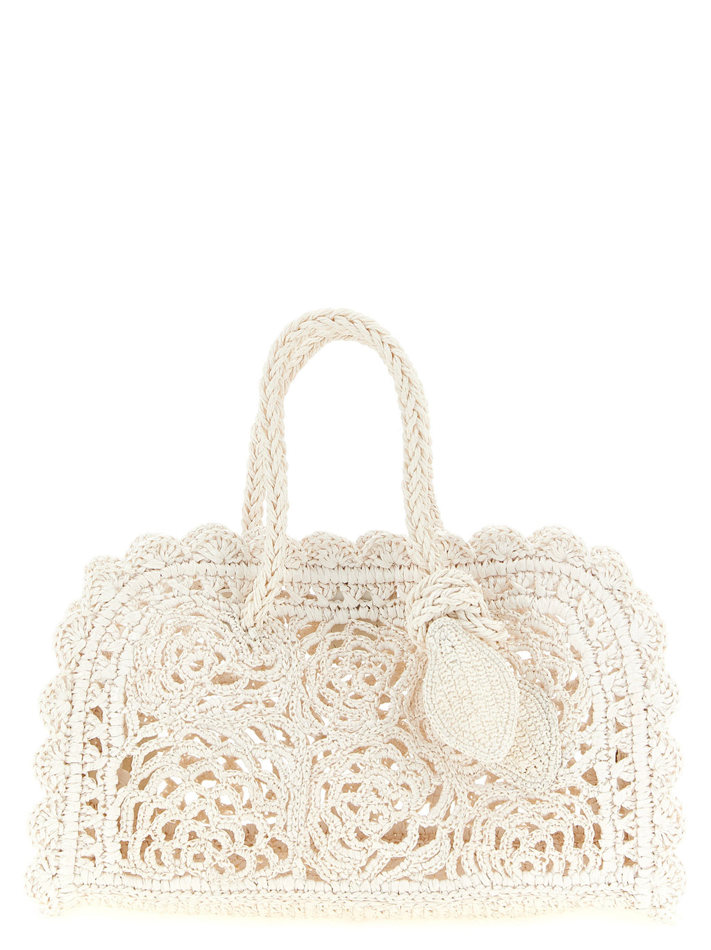 White Polyamide Handbag
