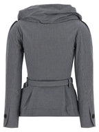 Gray Cotton Blazer