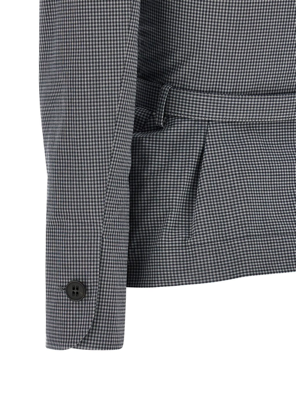 Gray Cotton Blazer