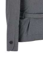 Gray Cotton Blazer
