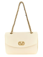 White Lamb Leather Shoulder Bag
