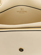 White Lamb Leather Shoulder Bag