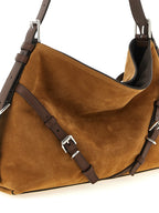 Brown Calfskin Shoulder Bag