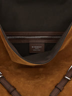 Brown Calfskin Shoulder Bag