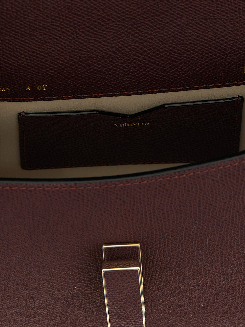 Bordeaux Calfskin Crossbody Bag