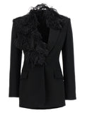 Black Virgin Wool Blazer
