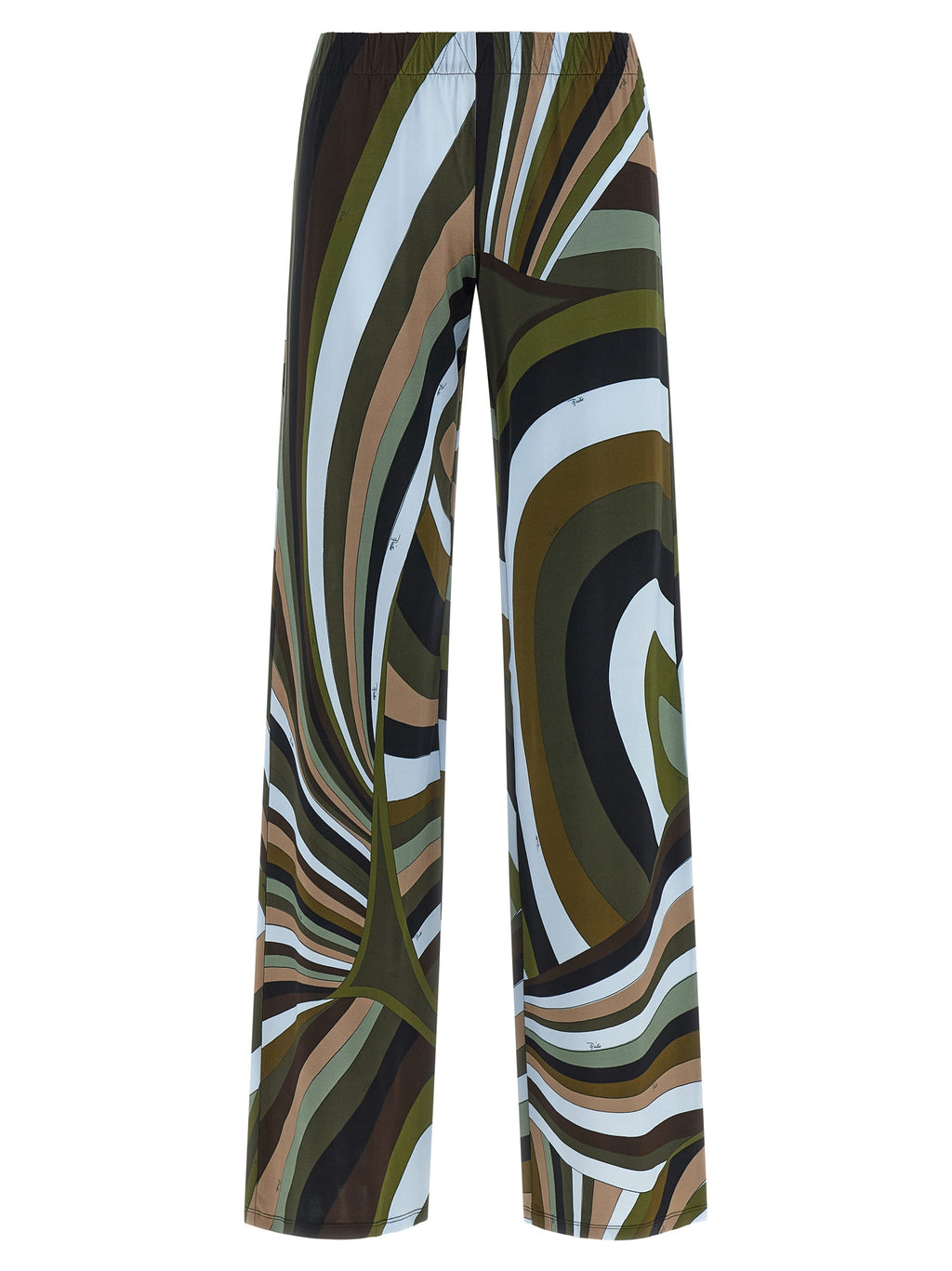 Multicolor Viscose Flared Pants