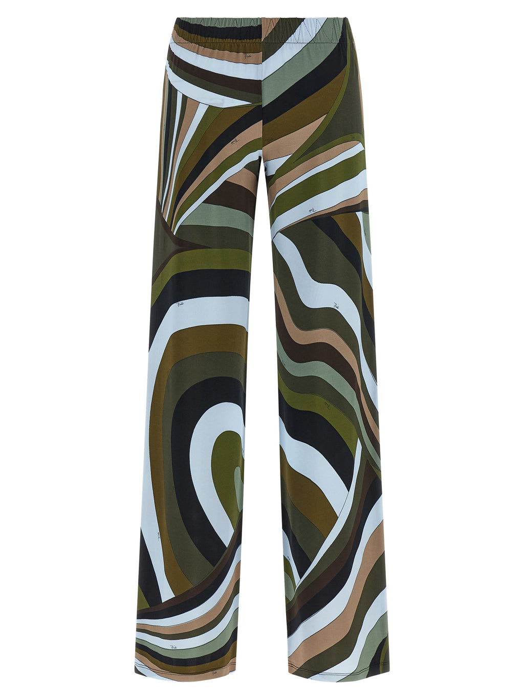 Multicolor Viscose Flared Pants