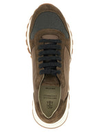 Bicolor Calfskin Athletic Sneakers