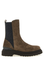 Brown Calfskin Ankle Boots